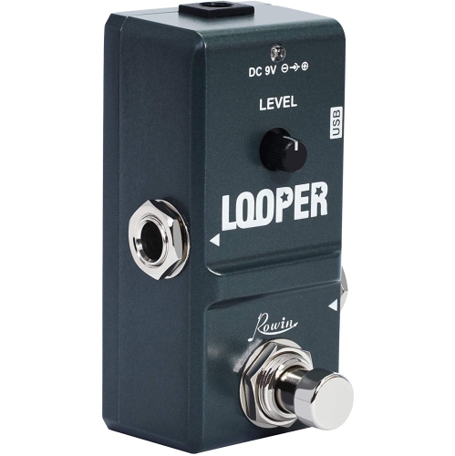 Rowin Tiny Looper Effects Pedals for Guitar 10 Minutes of Looping Unlimited Overdubs