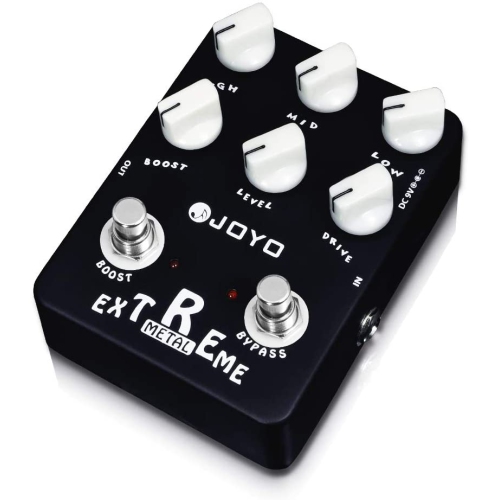 JOYO Extreme Metal Distortion Pedal with 3 Band EQ and Low-Mid-High-Freq knobs for Electric Guitar Effect
