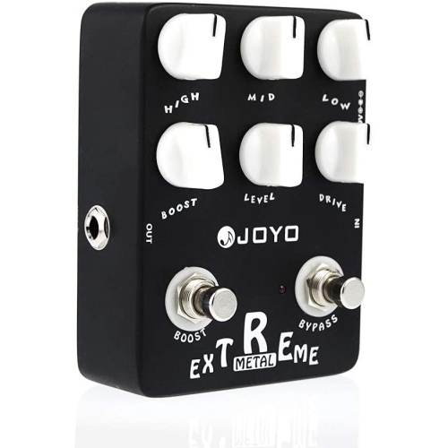 JOYO Extreme Metal Distortion Pedal with 3 Band EQ and Low-Mid-High-Freq knobs for Electric Guitar Effect