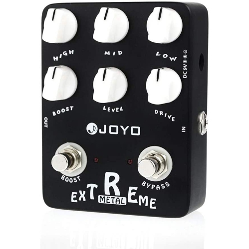 JOYO Extreme Metal Distortion Pedal with 3 Band EQ and Low-Mid-High-Freq knobs for Electric Guitar Effect