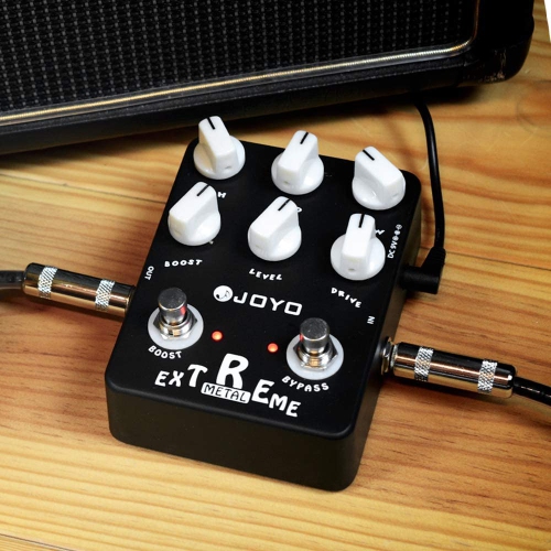 JOYO Extreme Metal Distortion Pedal with 3 Band EQ and Low-Mid