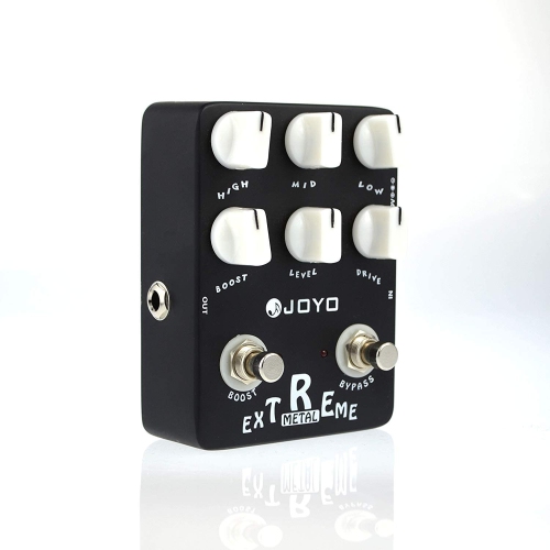 JOYO JF-17 Extreme Metal Guitar Bass Pedal, High-Gain Crunch with 3-Band EQ and Gain Boost