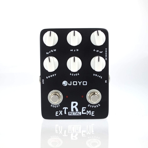 JOYO JF-17 Extreme Metal Guitar Bass Pedal, High-Gain Crunch with 3-Band EQ and Gain Boost