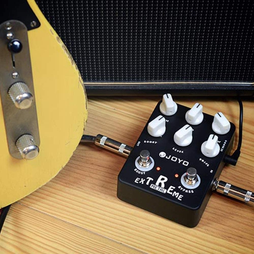 JOYO JF-17 Extreme Metal Guitar Bass Pedal, High-Gain Crunch with 3-Band EQ and Gain Boost