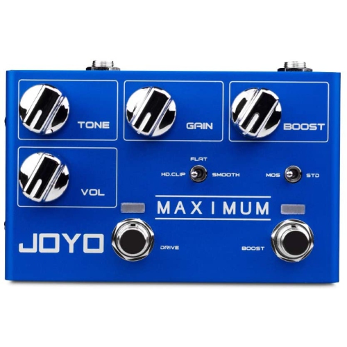 JOYO R-05 Maximum Overdrive Guitar Effect Pedal with 2 Fabulous Overdrive Tones