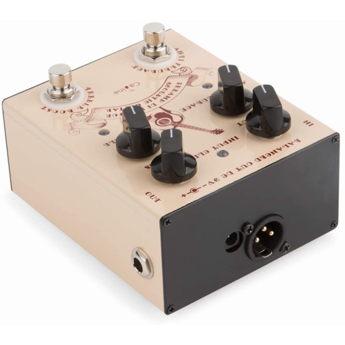 Dolamo Guitar Effects Pedals Caline Pre-amp DI Box for Electric Acoustic Guitar EQ Equalizer True Bypass Brown CP-40