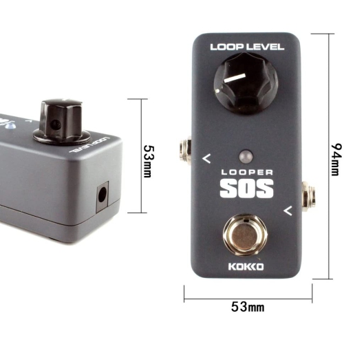 Mini SOS Looper Pedal Portable Guitar Effect Pedal/KOKKO/FLP2, not including power adapter