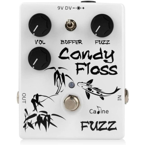 Dolamo Guitar Pedal Caline Fuzz Pedal Candy Floss Guitar Effects Metal True Bypass White CP-42