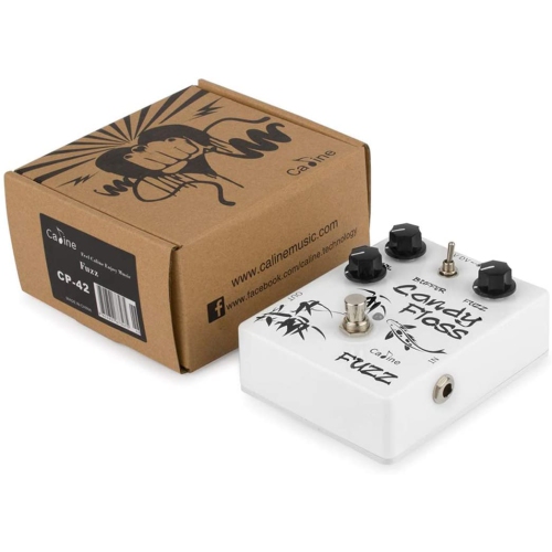 Dolamo Guitar Pedal Caline Fuzz Pedal Candy Floss Guitar Effects Metal True Bypass White CP-42
