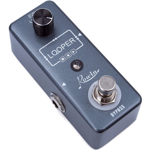 Rowin Guitar Looper Effects Pedal Unlimited Overdubs 10 Minutes of Looping with USB Cable