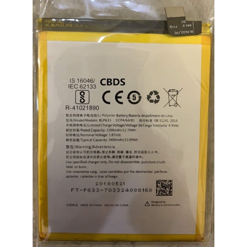 (CBDS) 3300mAh, 12.7 Wh Replacement Battery - Compatible with OnePlus 3T One Plus 3T 1+3T BLP633 in Non-Retail