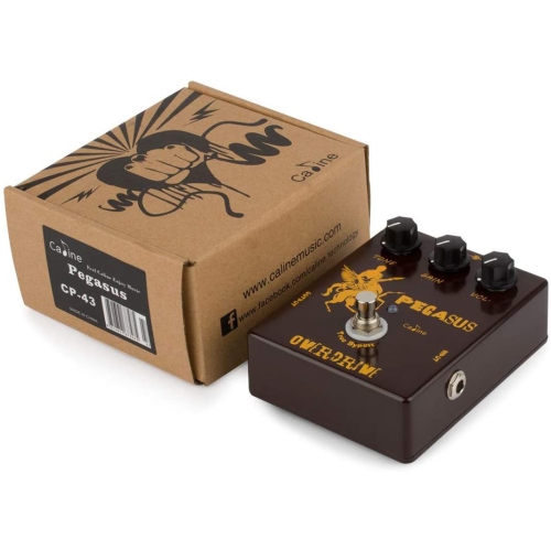 Dolamo Overdrive Guitar Effects Pegasus Guitar Pedal Klon Centaur Simulation Metal True Bypass Brown CP-43