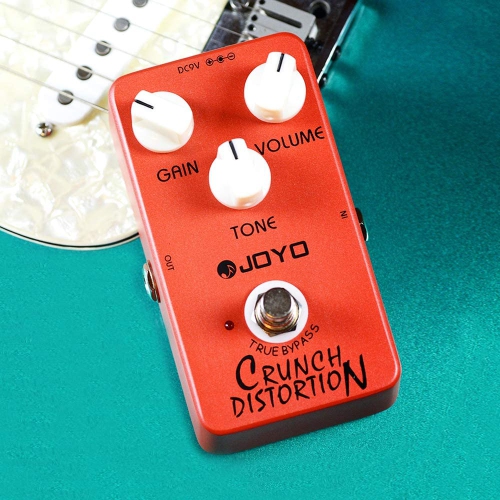 JOYO Crunch Distortion Pedal British Classic Rock Distortion for Electric Guitar Effect