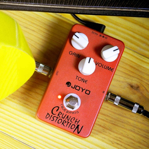 JOYO Crunch Distortion Pedal British Classic Rock Distortion for Electric Guitar Effect