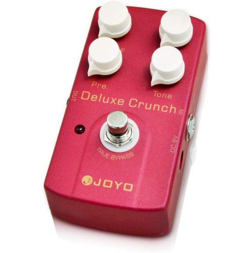 JOYO Deluxe Crunch Classic Crunch Distortion Pedal Effect as Modern High-Gain or Vintage Amps for Electric Guitar