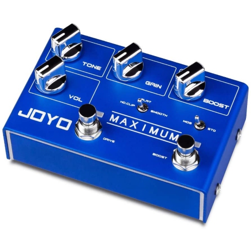 JOYO Maximum Overdrive Dual Channel Pedal Creates Clean Overdrive Tone and Wild Overdrive Effect for Electric Guitar