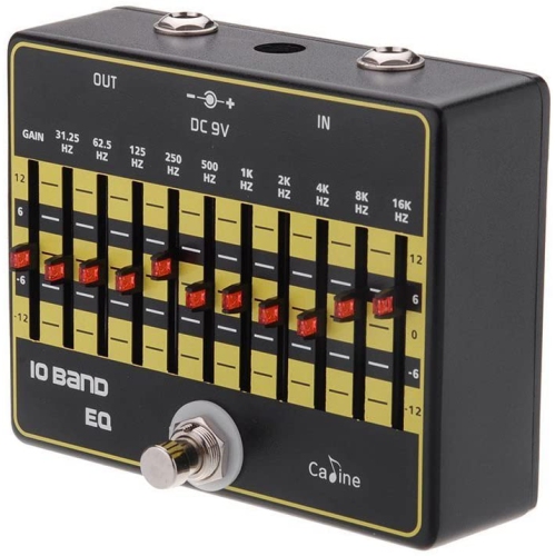 Caline 10 Band EQ Equalizer Guitar Effects Pedal True Byass Aluminium Alloy CP-24
