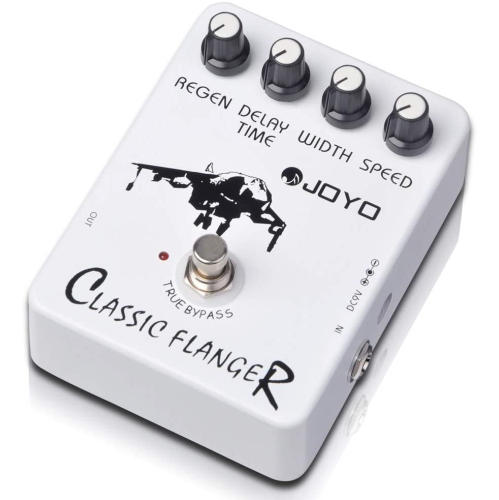 JOYO JF-07 Classic Flanger Pedal Effect Tremulous Vibratos & Chorus Guitar Pedal Effect for Electric Guitar Metallic