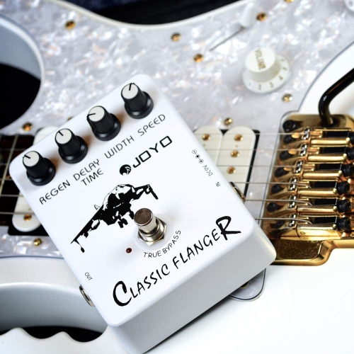 JOYO JF-07 Classic Flanger Pedal Effect Tremulous Vibratos & Chorus Guitar Pedal Effect for Electric Guitar Metallic