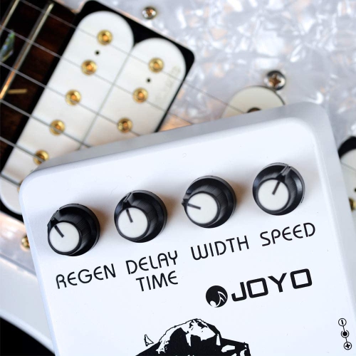 JOYO JF-07 Classic Flanger Pedal Effect Tremulous Vibratos & Chorus Guitar Pedal Effect for Electric Guitar Metallic