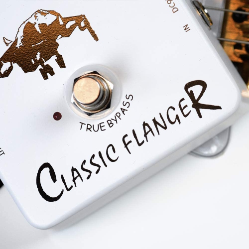 JOYO JF-07 Classic Flanger Pedal Effect Tremulous Vibratos & Chorus Guitar Pedal Effect for Electric Guitar Metallic