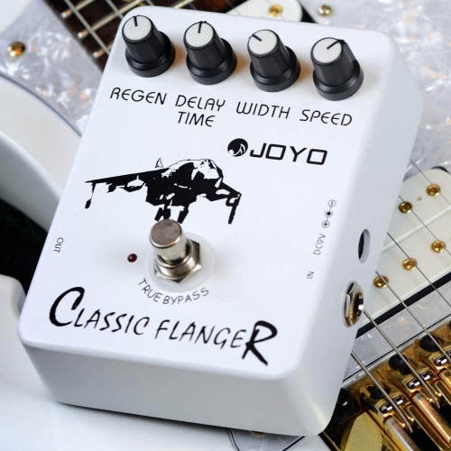 JOYO JF-07 Classic Flanger Pedal Effect Tremulous Vibratos & Chorus Guitar Pedal Effect for Electric Guitar Metallic