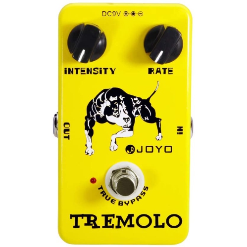 JOYO Tremolo Effect Pedal Using Photoelectric Tube Circuitry of Beloved Classic Tube Amplifiers for Electric Guitar
