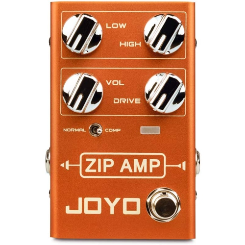 JOYO ZIP AMP Overdrive Pedal Strong Compression Overdrive Tone with Gain and COMP Switch for Rocker Electric Guitar