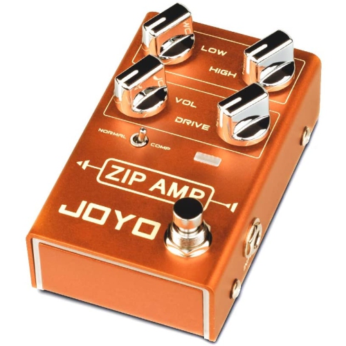 JOYO ZIP AMP Overdrive Pedal Strong Compression Overdrive Tone with Gain and COMP Switch for Rocker Electric Guitar