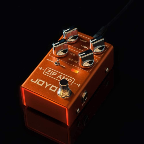 JOYO ZIP AMP Overdrive Pedal Strong Compression Overdrive Tone with Gain and COMP Switch for Rocker Electric Guitar