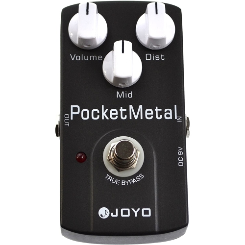 JOYO – pédale d’effet de distorsion de guitare électrique JF-35, prise en métal, prise en métal, tonalité moyenne, contournement, instrument de