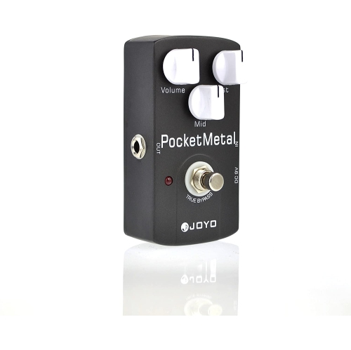 JOYO – pédale d’effet de distorsion de guitare électrique JF-35, prise en métal, prise en métal, tonalité moyenne, contournement, instrument de