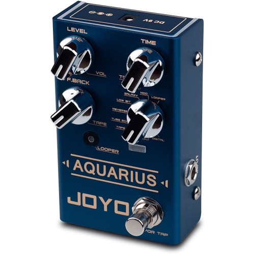 JOYO R-07 AQUARIUS Delay + LOOPER Multi Guitar Effect Pedal, Multieffects Pedal, with 8 Digital Delay Effects