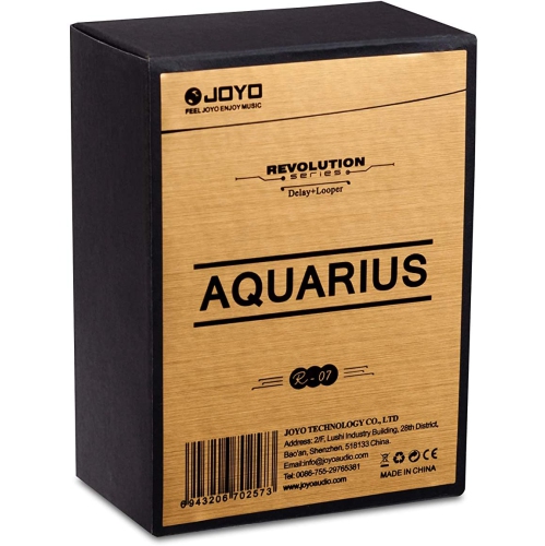 JOYO R-07 AQUARIUS Delay + LOOPER Multi Guitar Effect Pedal, Multieffects Pedal, with 8 Digital Delay Effects
