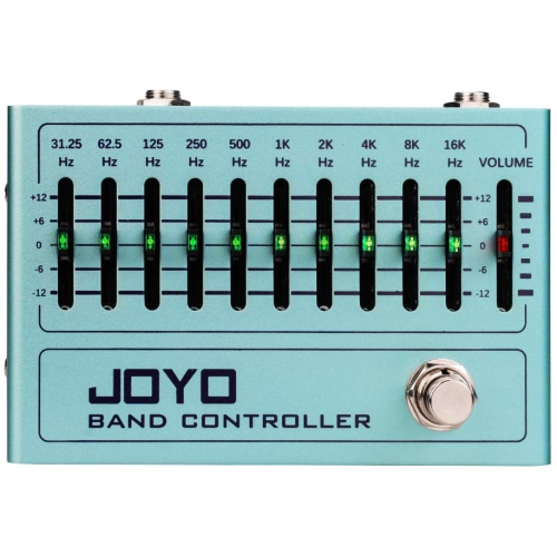 JOYO 10 Band Controller Equalizer EQ Pedal 31.25Hz-16kHz for Electric Guitar Including 4-string/ 5-string Bass