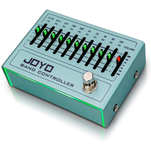 JOYO 10 Band Controller Equalizer EQ Pedal 31.25Hz-16kHz for Electric Guitar Including 4-string/ 5-string Bass