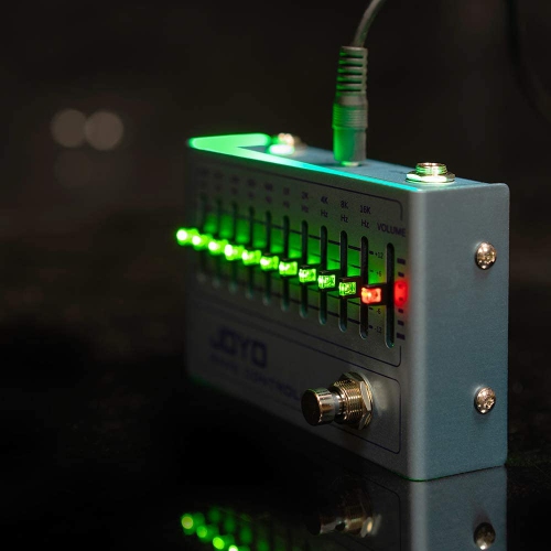 JOYO 10 Band Controller Equalizer EQ Pedal 31.25Hz-16kHz for Electric Guitar Including 4-string/ 5-string Bass