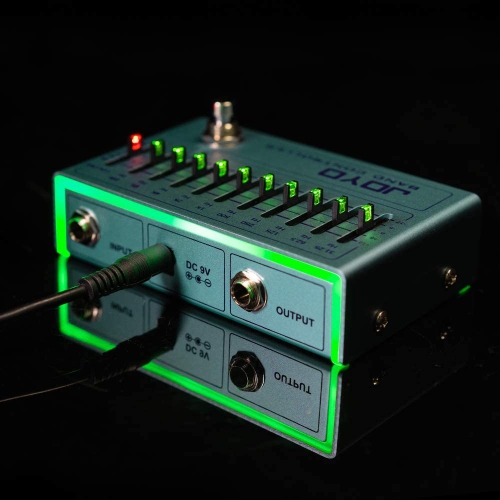 JOYO 10 Band Controller Equalizer EQ Pedal 31.25Hz-16kHz for Electric Guitar Including 4-string/ 5-string Bass