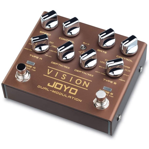 JOYO R-09 VISION Multi-Effects Pedal Dual Channel Modulation Effect Pedal for Electric Guitar Each Channel with 9