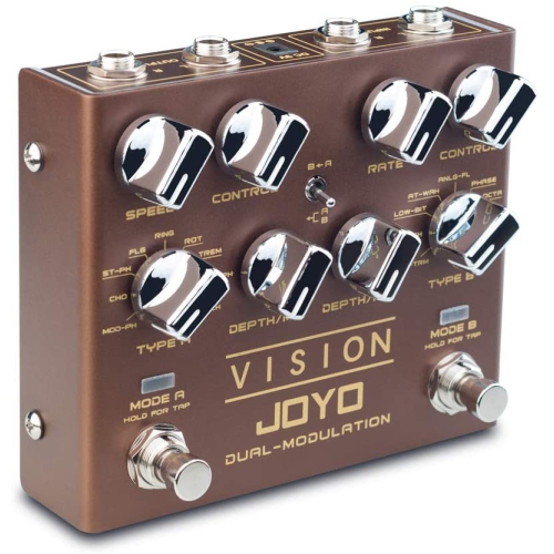 JOYO R-09 VISION Multi-Effects Pedal Dual Channel Modulation Effect Pedal for Electric Guitar Each Channel with 9