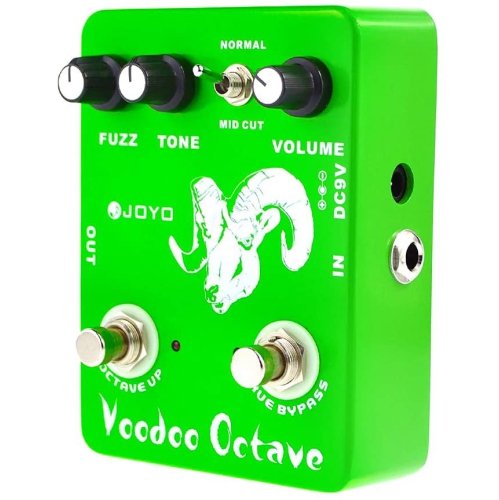 JOYO Voodoo Octave Fuzz & Octave Effect Pedal added"Mid-cut" Switch for Electric Guitar Germanium Fuzz 60's Rock Effect