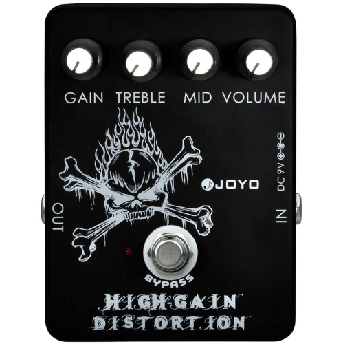 JOYO JF-04 High Gain Distortion, Guitar FX Pedal with Mid EQ