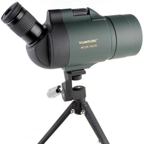 Visionking 25-75x70 Maksutov 100% Waterproof Bak4 Spotting scope w/ Tripod Case Mainly Color Green by Visionking