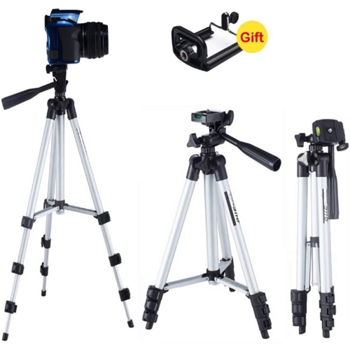 Trépied trépied support téléphone cellulaire 40 po vidéo aluminium léger portatif avec support pour téléphone cellulaire voyage
