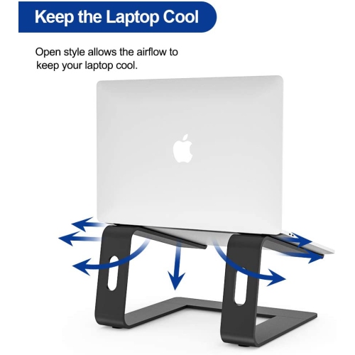 Besign LS03 Aluminum Laptop Stand, Ergonomic Detachable Computer Stand, Riser Holder Notebook Stand Compatible