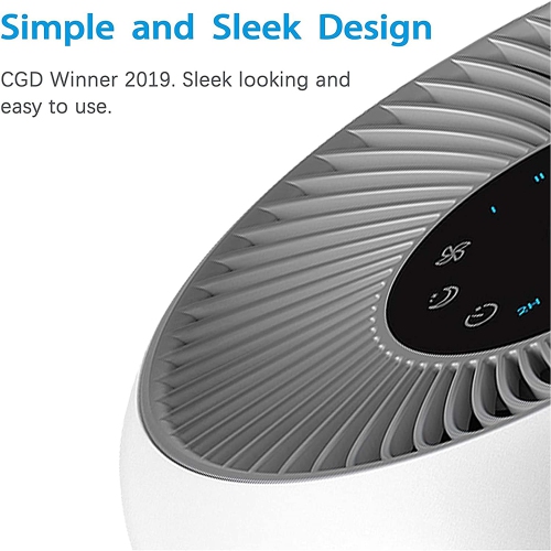 LEVOIT Purificateur d'air pour les allergies à la maison Animaux de compagnie Fumeurs de cheveux dans la chambre, Filtre purificateur d'air H13 True