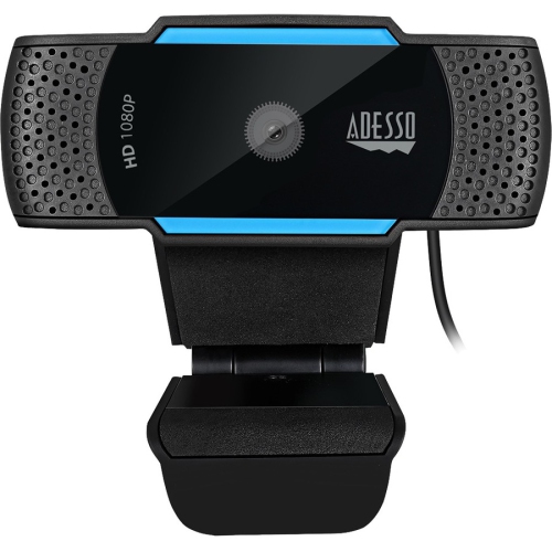Adesso CyberTrack CyberTrack H5 Webcam - 2.1 Megapixel - 30 fps - Black, Blue - USB 2.0