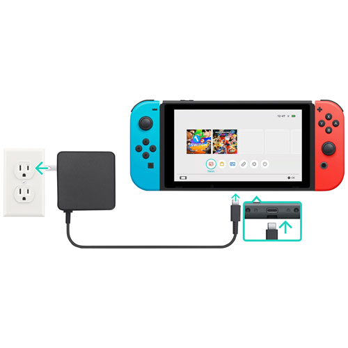 Chargeur c.a. 2 pour Nintendo Switch ou Switch Lite de Rocketfish - Seulement à Best Buy