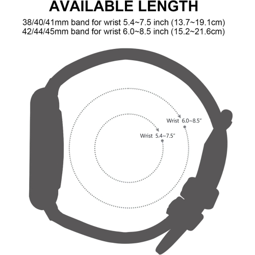 Leather Bands Compatible with Apple Watch Band 41mm 40mm 38mm,Premium Genuine Leather Replacement Bracelet for Series 8 7 6 5 4 3 2 1&iWatch SE and