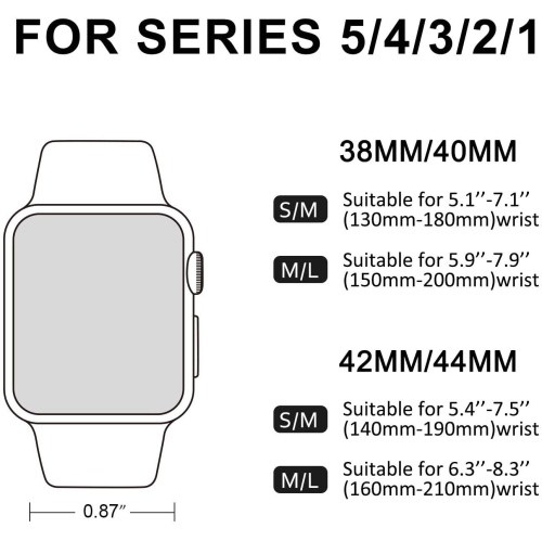 Paquet de 3 bracelets DE PETITE taille compatibles avec le bracelet d'Apple Watch de 38&nbsp;mm 40&nbsp;mm; Bracelet de remplacement en silicone